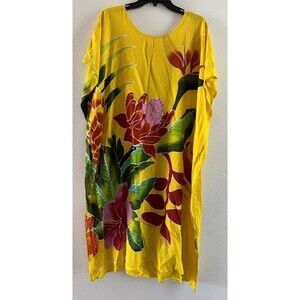 Tahiti Moorea bora bora Island Kaftan dress Floral  beach Assemble A TAHITI M/L